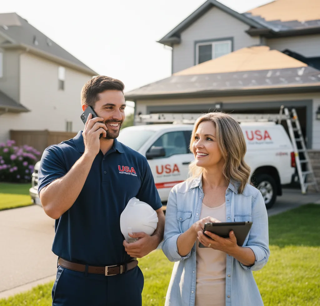 USA Roof Repair Experts customer support in Aviston